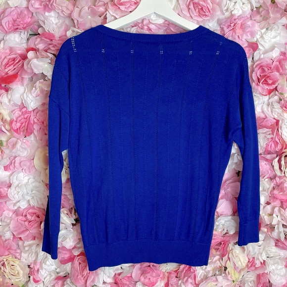 Banana Republic Factory Knit 3/4 Sleeve Top Size L - Picture 4 of 5